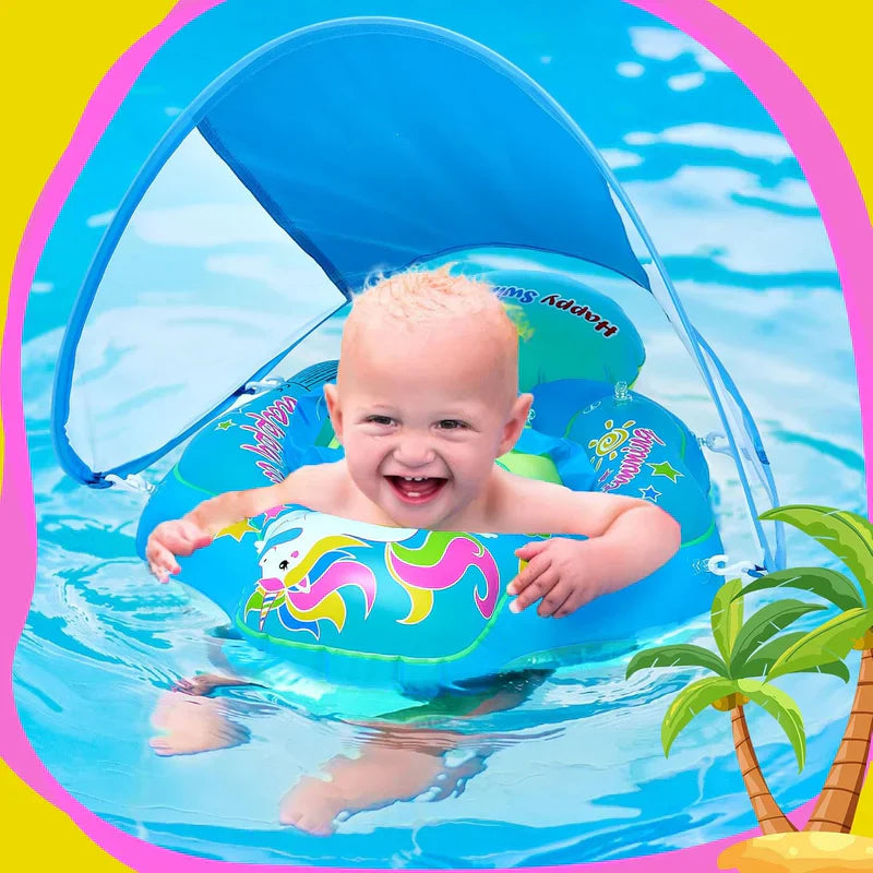 Baby Swimming Ring – Inflatable Float with Sunshade