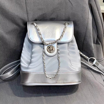 Water-Ripple Chain Backpack – Women's Waterproof Bag