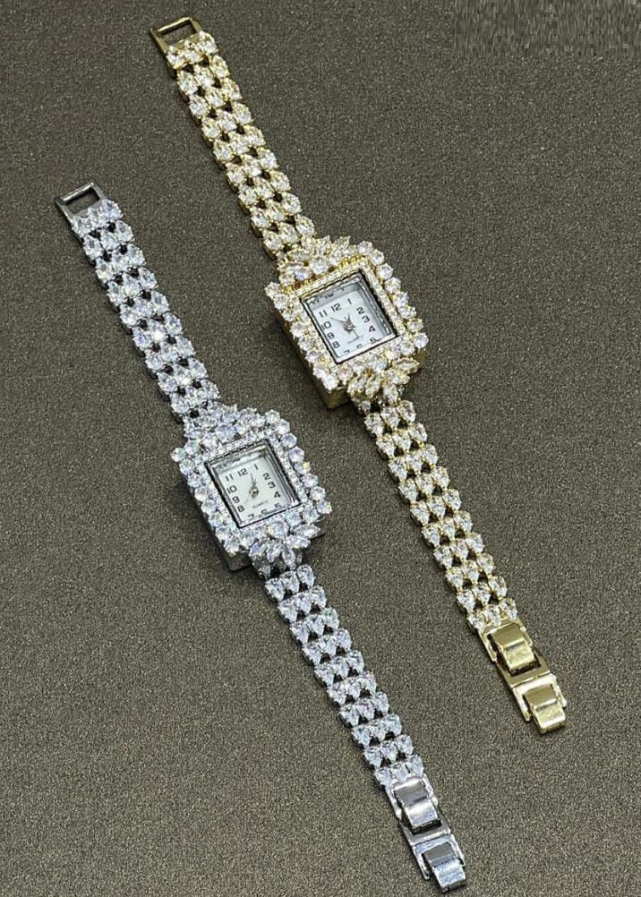Imperial Square Halo Watch – Women's Crystal Bracelet Watch